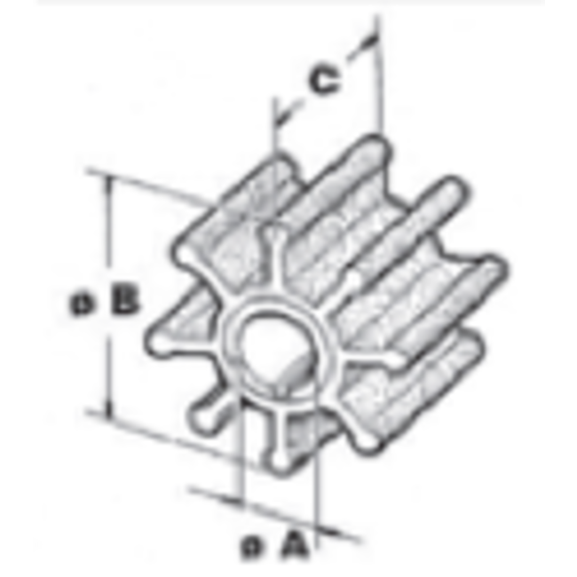 Allpa allpa Impeller - Jabsco/Nanni