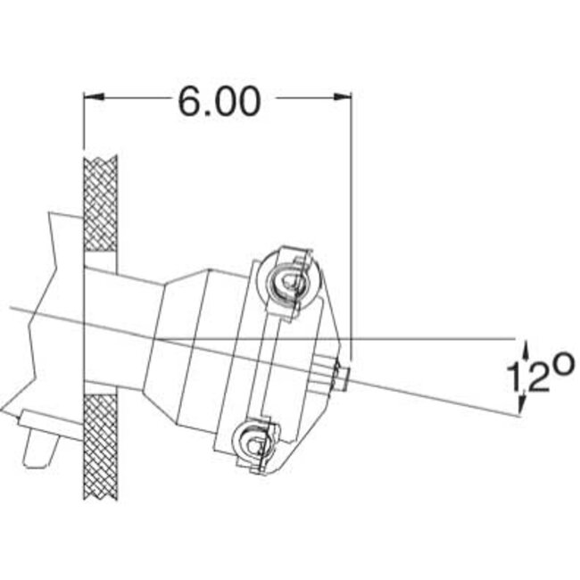 SeaStar SeaStar Safe-T II (no-feedback) 3.2 Rotary stuursysteem met kabel 6' (1.83m)