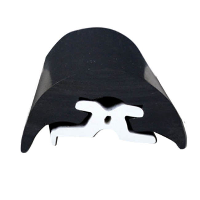 Allpa allpa Stootlijst 'Radial 52' zwart H=39mm rollengte 16m