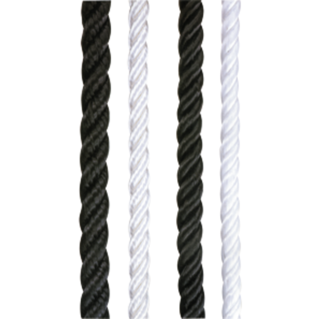 Allpa allpa Allcord-1 geslagen polyester Ø8mm zwart haspel 200m (breekkracht 1050kg)