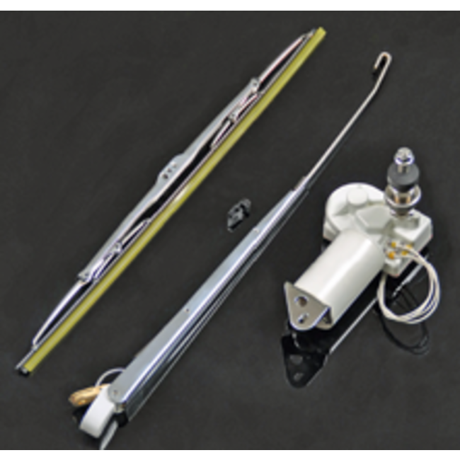 Allpa allpa Complete ruitenwisserset model 'Charly' verstelbare enkelarm met flat blade wisserblad