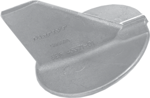 Allpa allpa Anodes for Yamaha Outboard Skeg (OEM 6E5-45371-01)