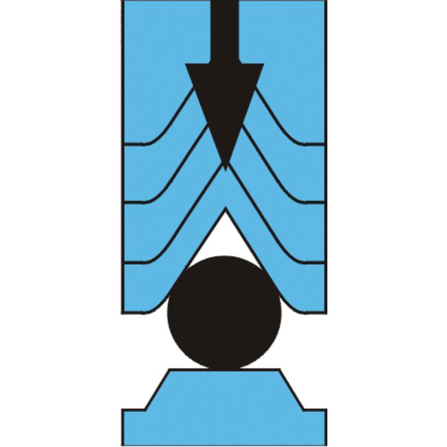 Allpa Antal Valstopper V-CAM 814 double lijn Ø8-10mm breedte 65mm gewicht 1 1kg