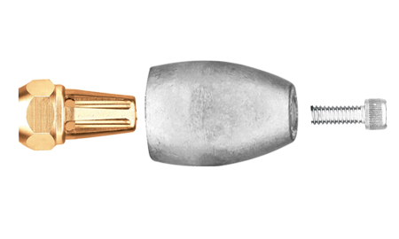 allpa allpa Anode Mercruiser/Sterndrive/Mercury outboard Bravo 3 (>2003) prop nut assembly