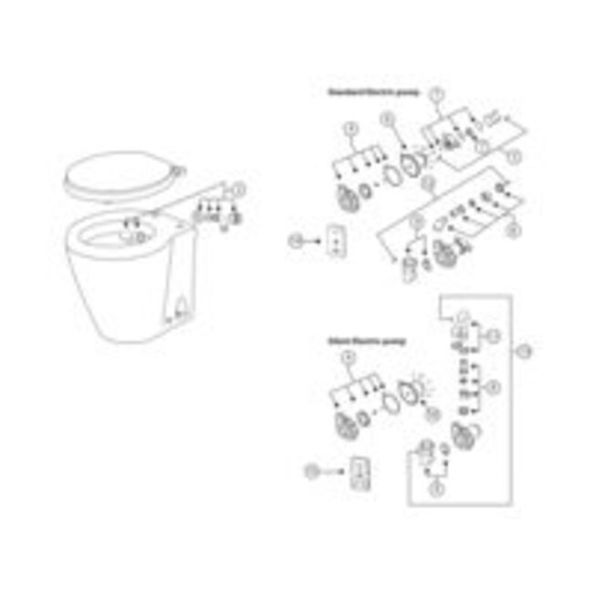 Albin pump marine Toiletpot design