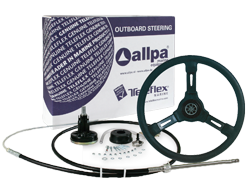Allpa SeaStar Light Duty Systeem met kabel 14' (4.27m) + stuur Riviera zwart