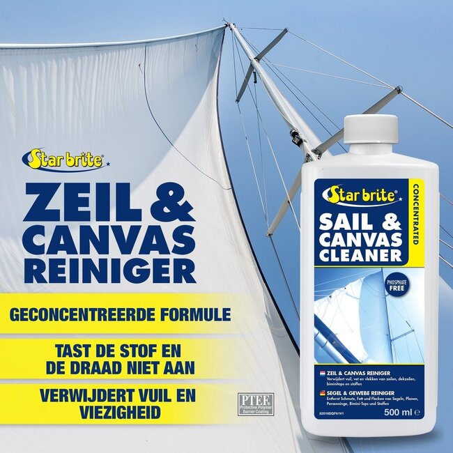 Starbrite Reiniger voor Zeilen, Canvas en Stoffen - Verwijdert Vuil en Viezigheid - 500 ml