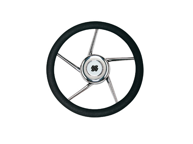 Ultraflex V01 stuurwiel zwart/rvs 5-spaaks