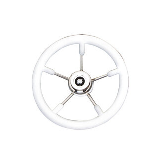 Ultraflex V57 stuurwiel wit/rvs 5-spaaks
