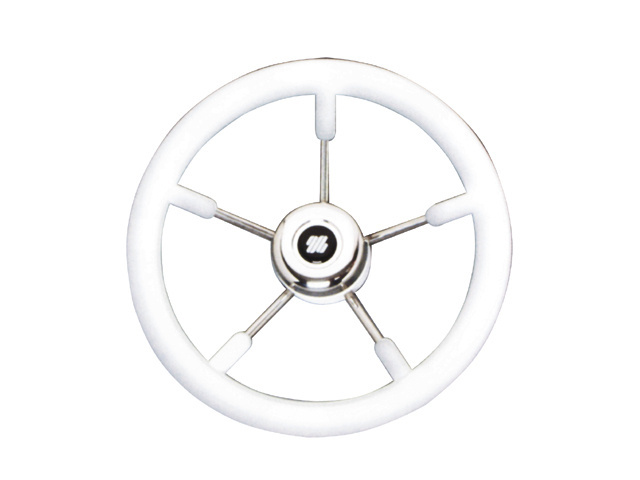 Ultraflex V57 stuurwiel wit/rvs 5-spaaks