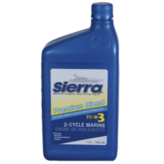 Allpa Sierra Motorolie "Blue" Premium TC3-W3, 946ml, voor outboards 2-takt