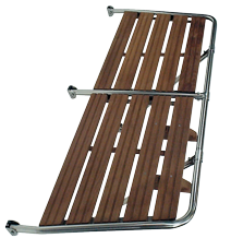 Allpa RVS Zwemplateau met teakhouten vlonder