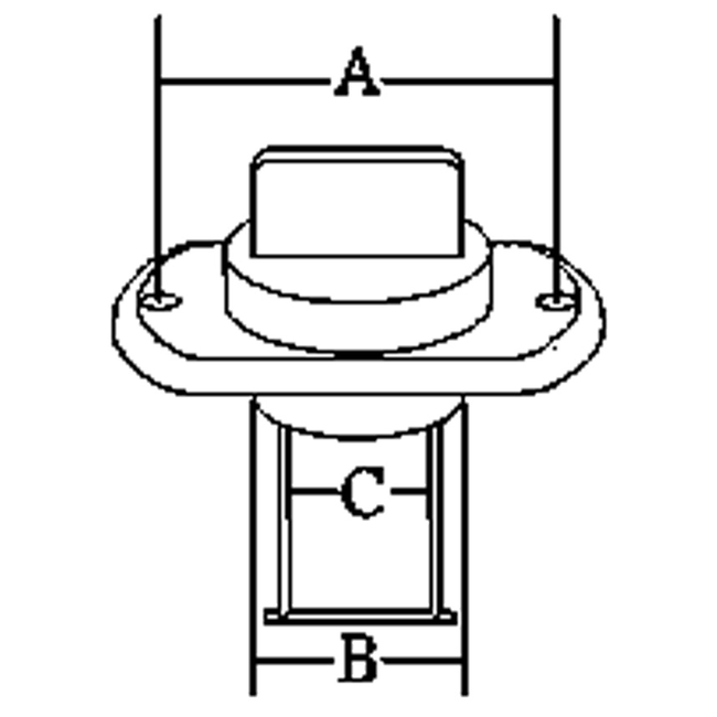 Allpa RVS loosplug met inschroefbare kunststof plug