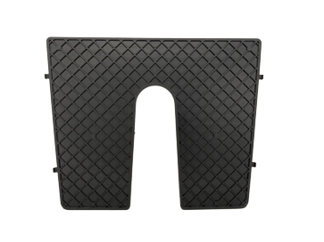Allpa Bracketplaat zwart met kloof; 450x360mm