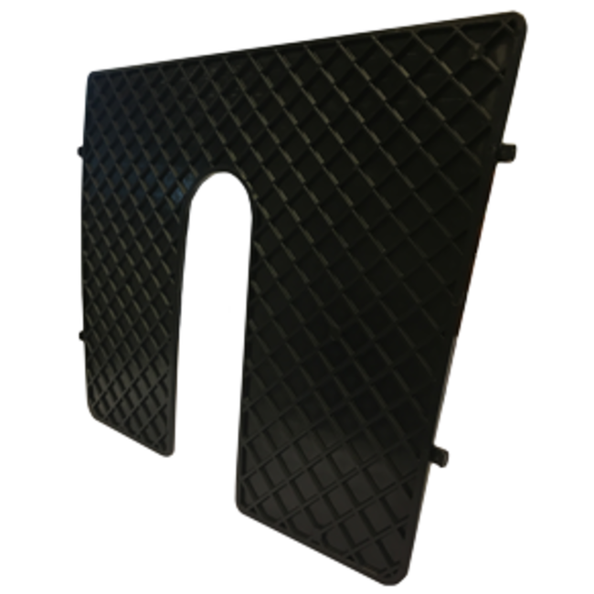 Allpa Bracketplaat zwart met kloof; 450x360mm