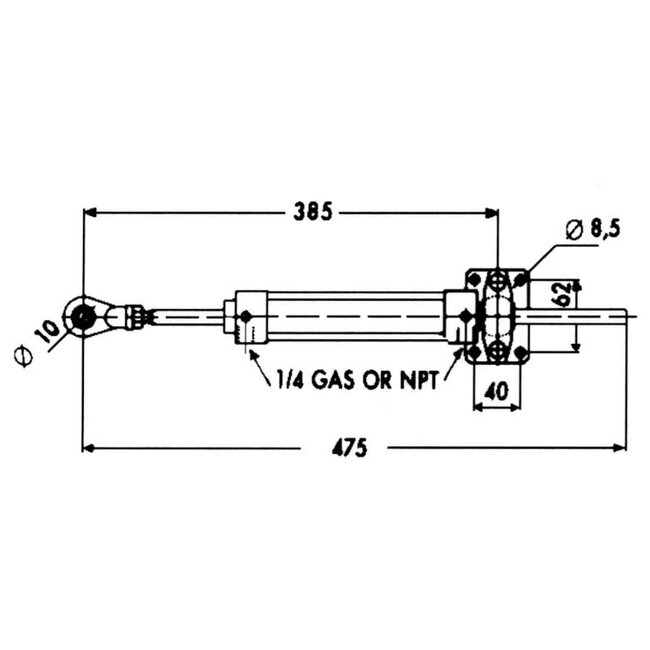 Allpa Hydraulische Stuurset 30kgm incl.pomp/ Cil./ Fittings/olie