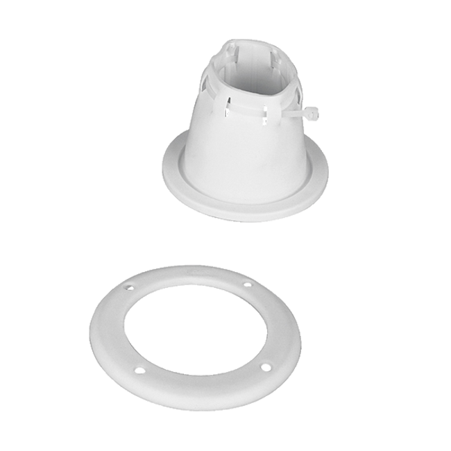 Allpa Kabeldoorvoer wit verstelbaar met ring, 85 x 105mm / verkoop per 5st. - prijsp/stuk