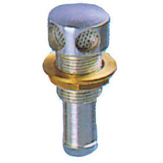 Allpa Ontluchtingsnippel messing verchroomd Ø20mm recht