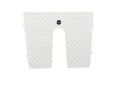 Allpa Bracketplaat wit met kloof; 450x360mm