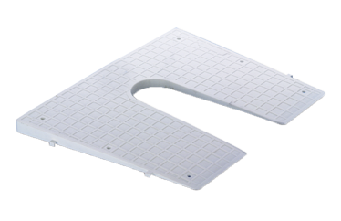Allpa Spiegelplaat taps, 450x360mm, Wit