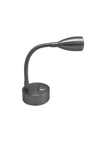 HOLLEX Hollex Lamp MiniFlex nikkel 12/24V 160lm ww dimb.