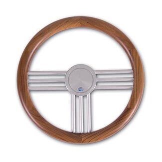 Stazo Stazo Hoepelstuurwiel 27 teak/aluminium 40 cm