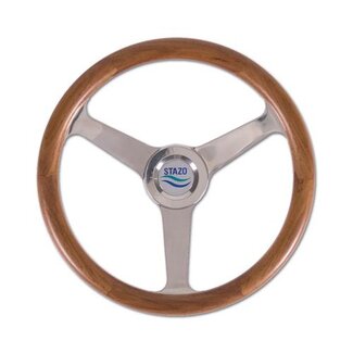 Stazo Stazo Stuurwiel 50 teak/rvs 35 cm