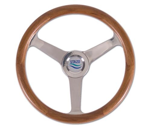 Stazo Stazo Stuurwiel 50 teak/rvs 35 cm