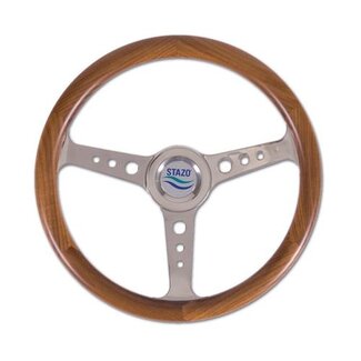 Stazo Stazo Stuurwiel 56 teak/rvs 35 cm
