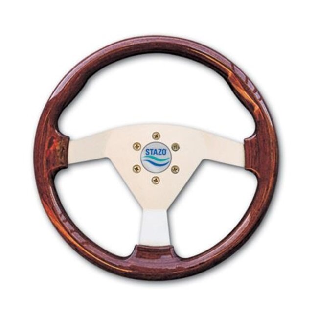 Stazo Stazo Stuurwiel 63 mahonie/zilver 35 cm