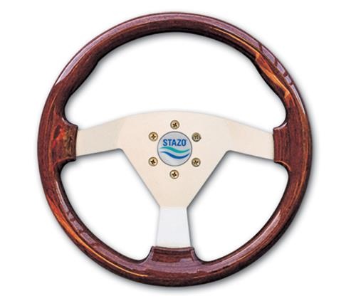 Stazo Stazo Stuurwiel 63 mahonie/zilver 35 cm