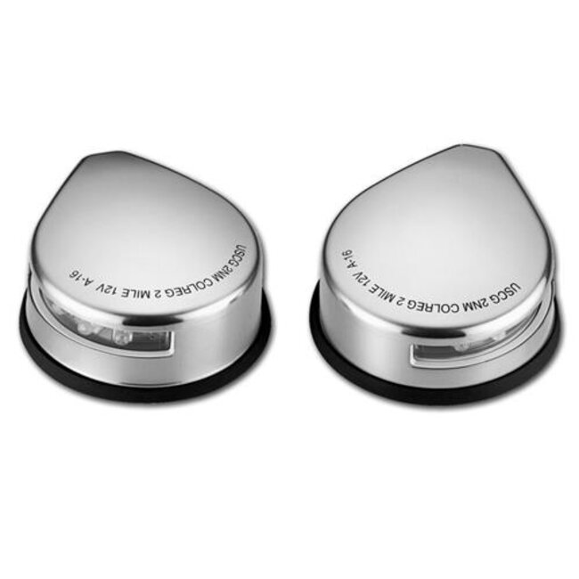 White Label Navigatieverlichting LED - set stuur/bakboord RVS