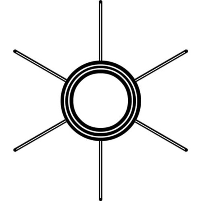 CEF CEF Impeller ø18,05xø51,8x19mm / 6 schoepen