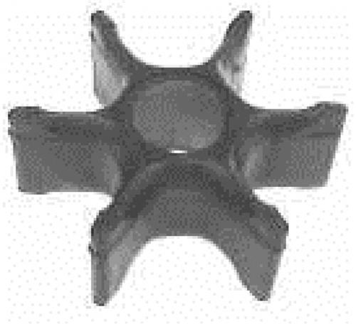 CEF CEF Impeller ø24,4xø86x31,7mm / 6 schoepen