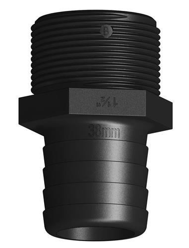 Tru Design Slangtule 38mm x 1 1/2β BSP buitendraad lang