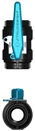 Tru Design Kogelafsluiter zwart 1 1/2β BSP