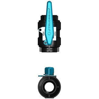 Tru Design Kogelafsluiter zwart 1 1/4” BSP