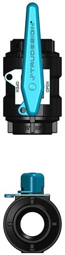 Tru Design Kogelafsluiter zwart 1 1/4β BSP