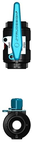 Tru Design Kogelafsluiter zwart 1β BSP
