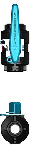 Tru Design Kogelafsluiter zwart 3/4