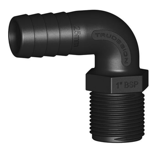 Tru Design Slangtule 90° 25mm x 1" BSP