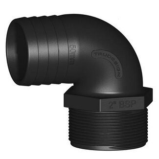 Tru Design Slangtule 90° 50mm x 2” BSP