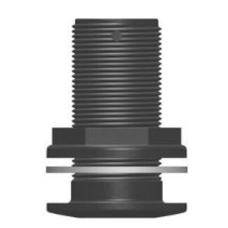 Tru Design Huiddoorvoer zwart 1 ¼” BSP