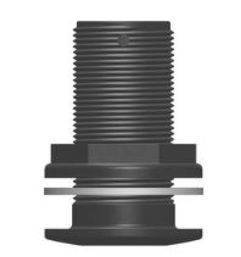 Tru Design Huiddoorvoer zwart 1 ΒΌβ BSP