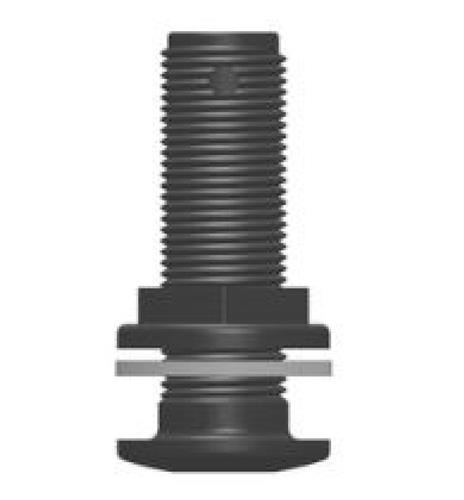 Tru Design Huiddoorvoer zwart 1/2β BSP
