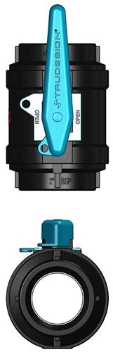 Tru Design Kogelafsluiter zwart 2β BSP
