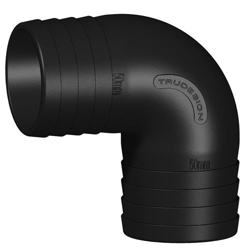 Tru Design Verbinder 90° 50mm met 2 tule einden
