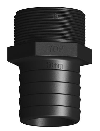 Tru Design Slangtule 50mm x 2β BSP buitendraad lang