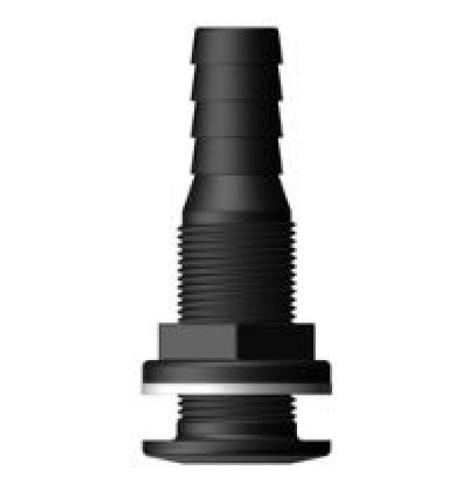Tru Design Huiddoorvoer met tule zwart 19mm 3/4β BSP