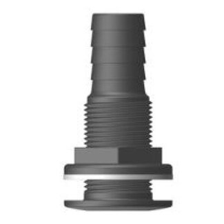 Tru Design Huiddoorvoer met tule zwart 25mm 1” BSP